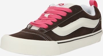 VANS - Sapatilhas baixas 'Knu Skool' em castanho: frente