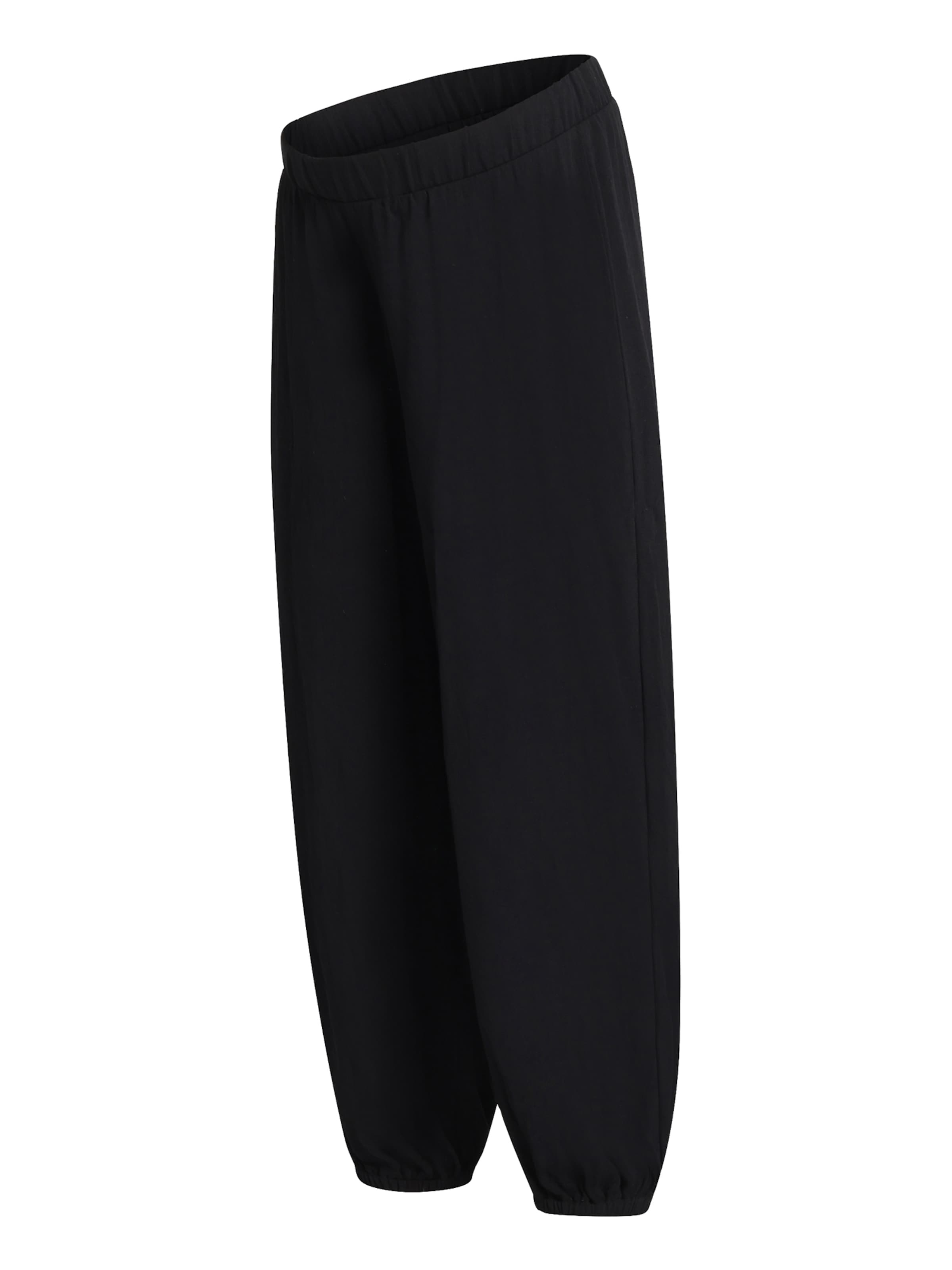 Barrel Pantalon 'MLHANNA' MAMALICIOUS en noir : devant