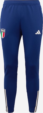 ADIDAS PERFORMANCE Slimfit Sportbroek 'Italy Tiro 23 ' in Blauw: voorkant