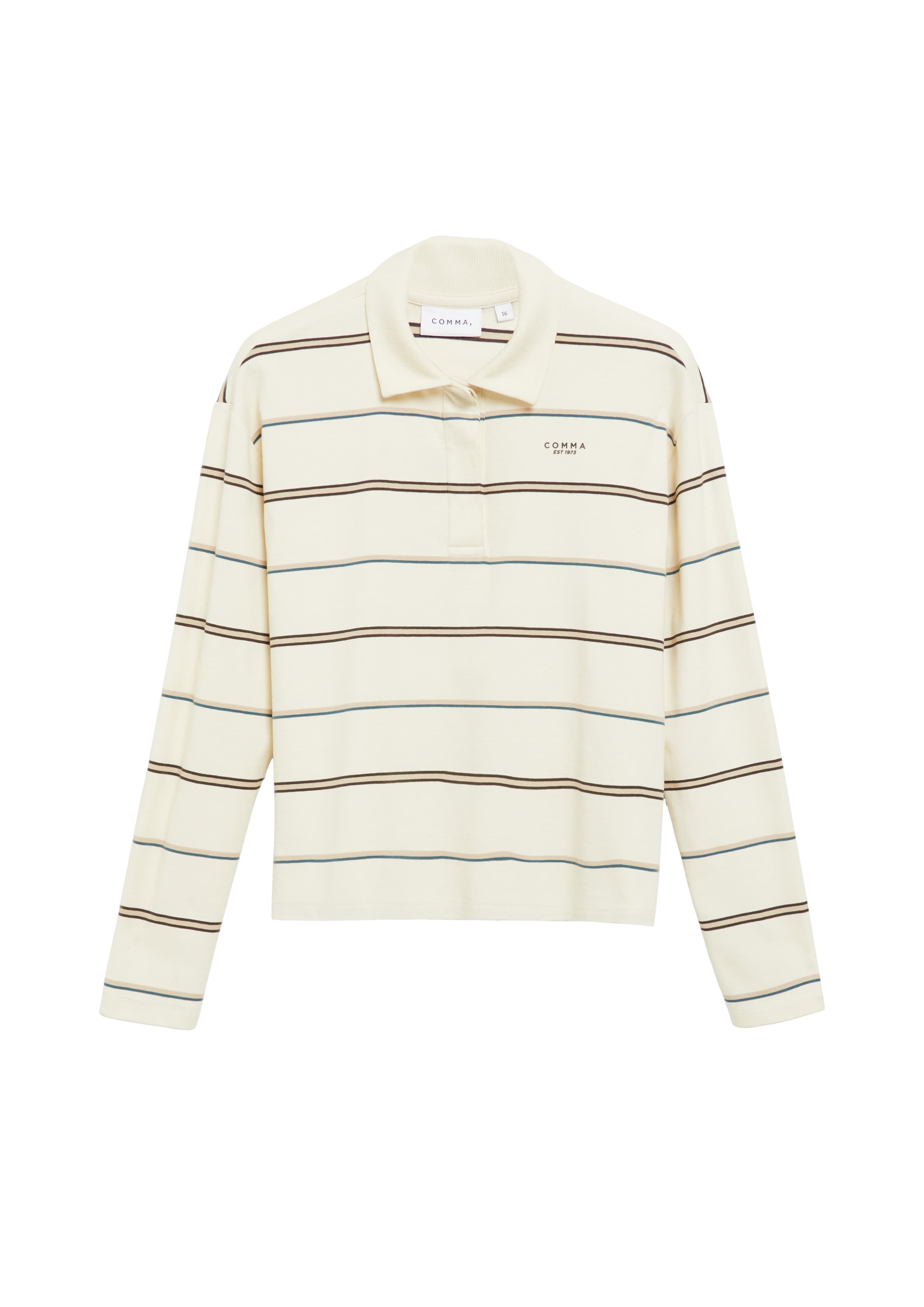 COMMA Shirt in Beige: front