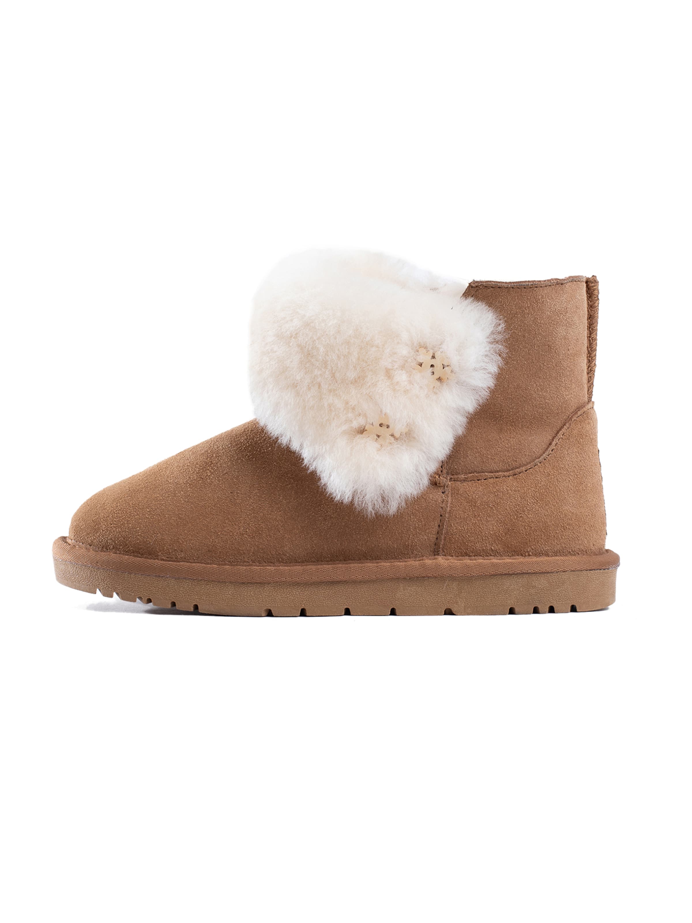 Bottes de neige 'Junia' Gooce en marron : devant