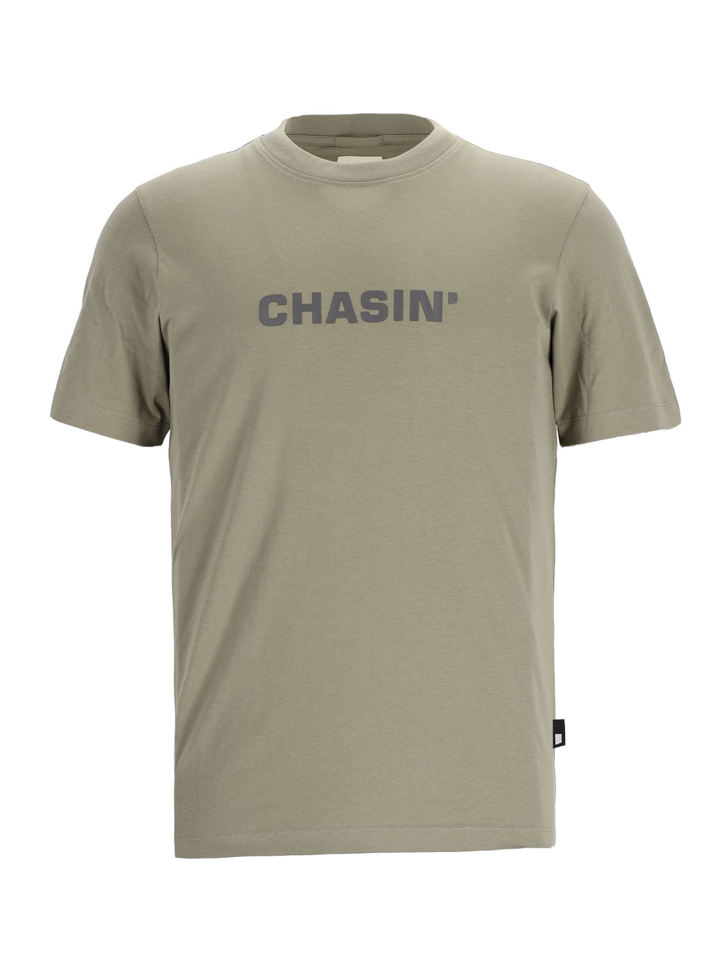 CHASIN' Shirt 'Duell Tee' in Green: front
