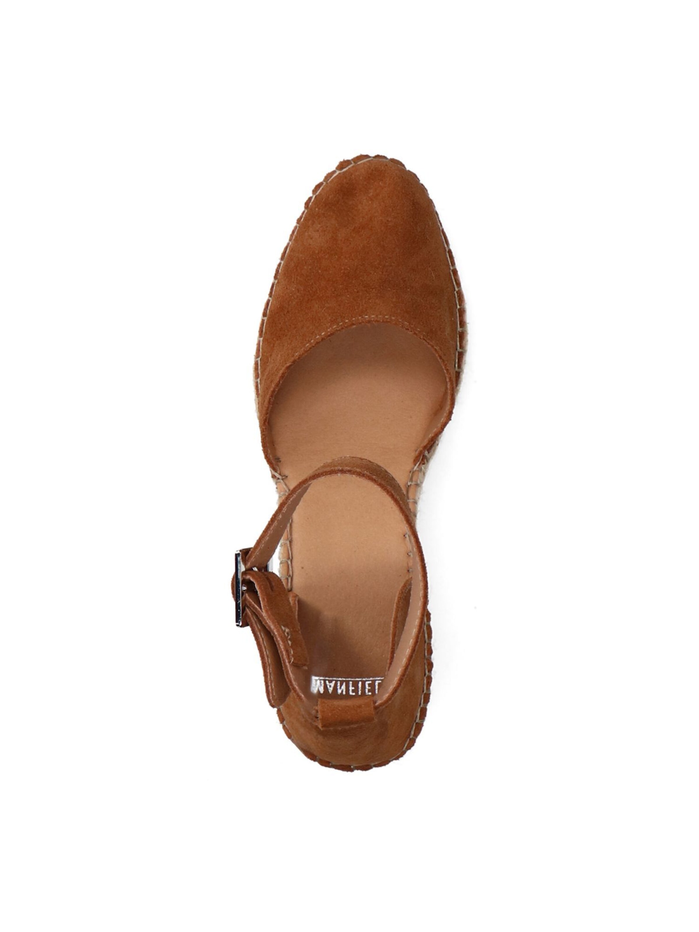 MANFIELD Sandale in Braun