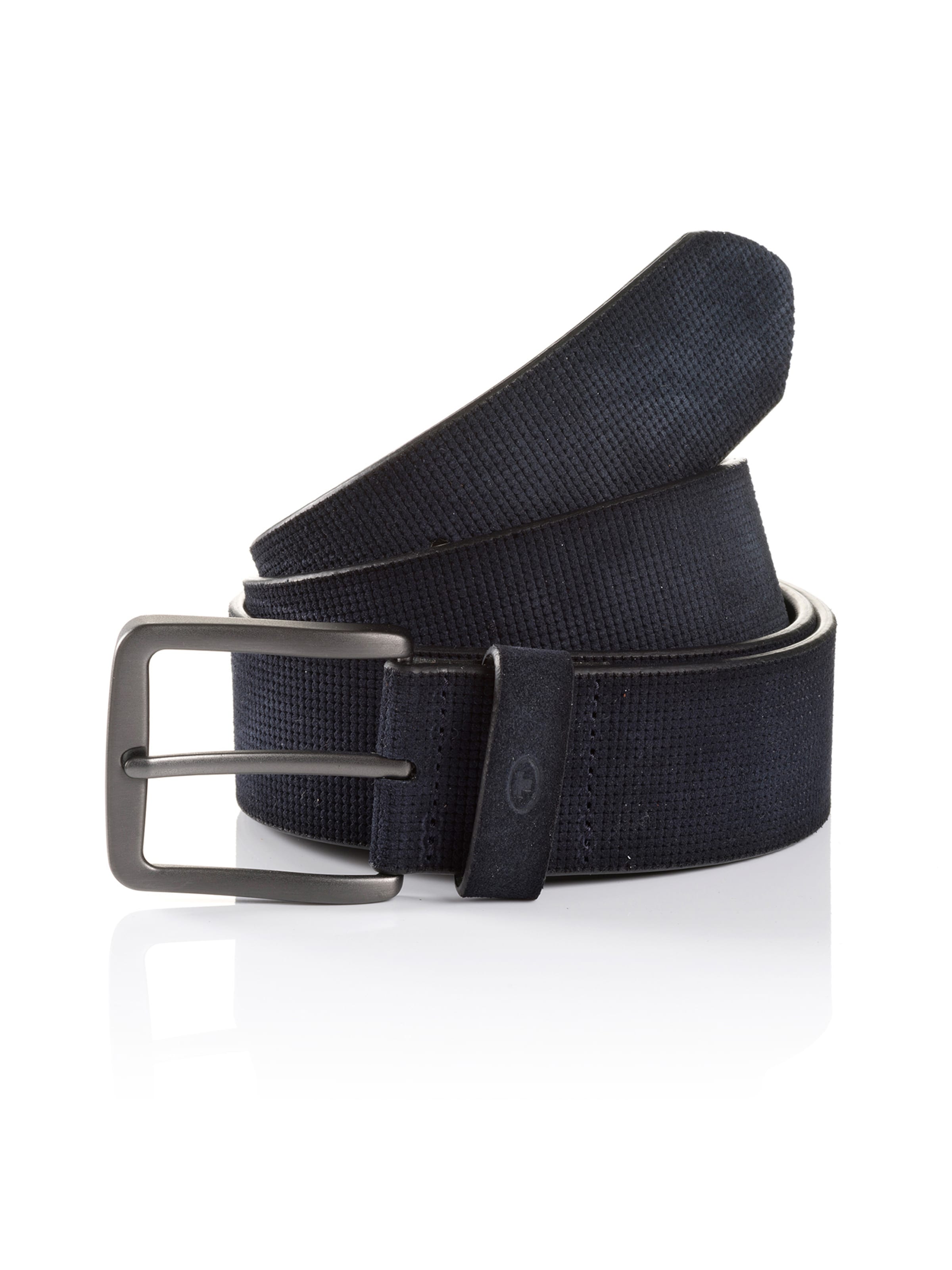 TOM TAILOR - Cinturón 'BART' en azul: frente