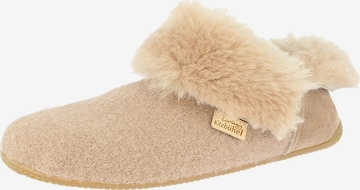 Living Kitzbühel Hausschuh 'Schurwolle' in Braun: Vorderseite