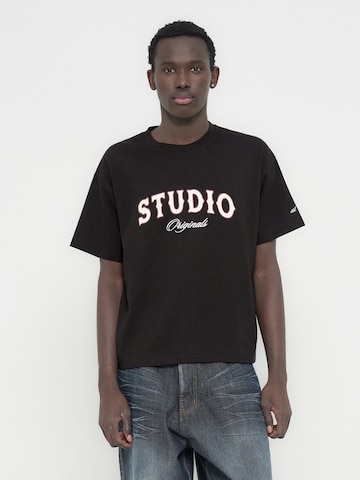 JACK & JONES Shirt 'JORUPSTATE' in Zwart: voorkant