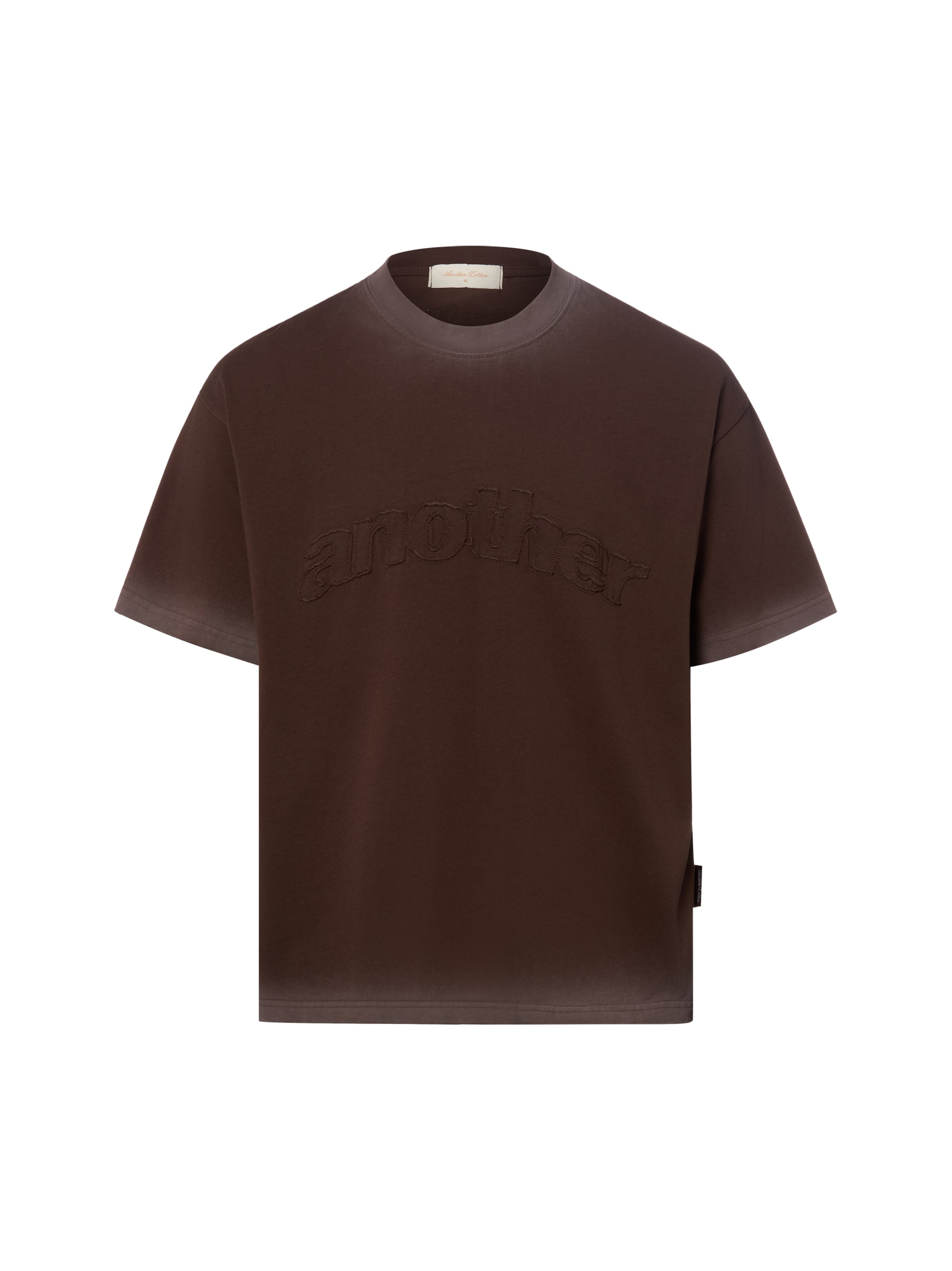 Another Cotton Lab T-Shirt 'Vintage' in Braun: Vorderseite