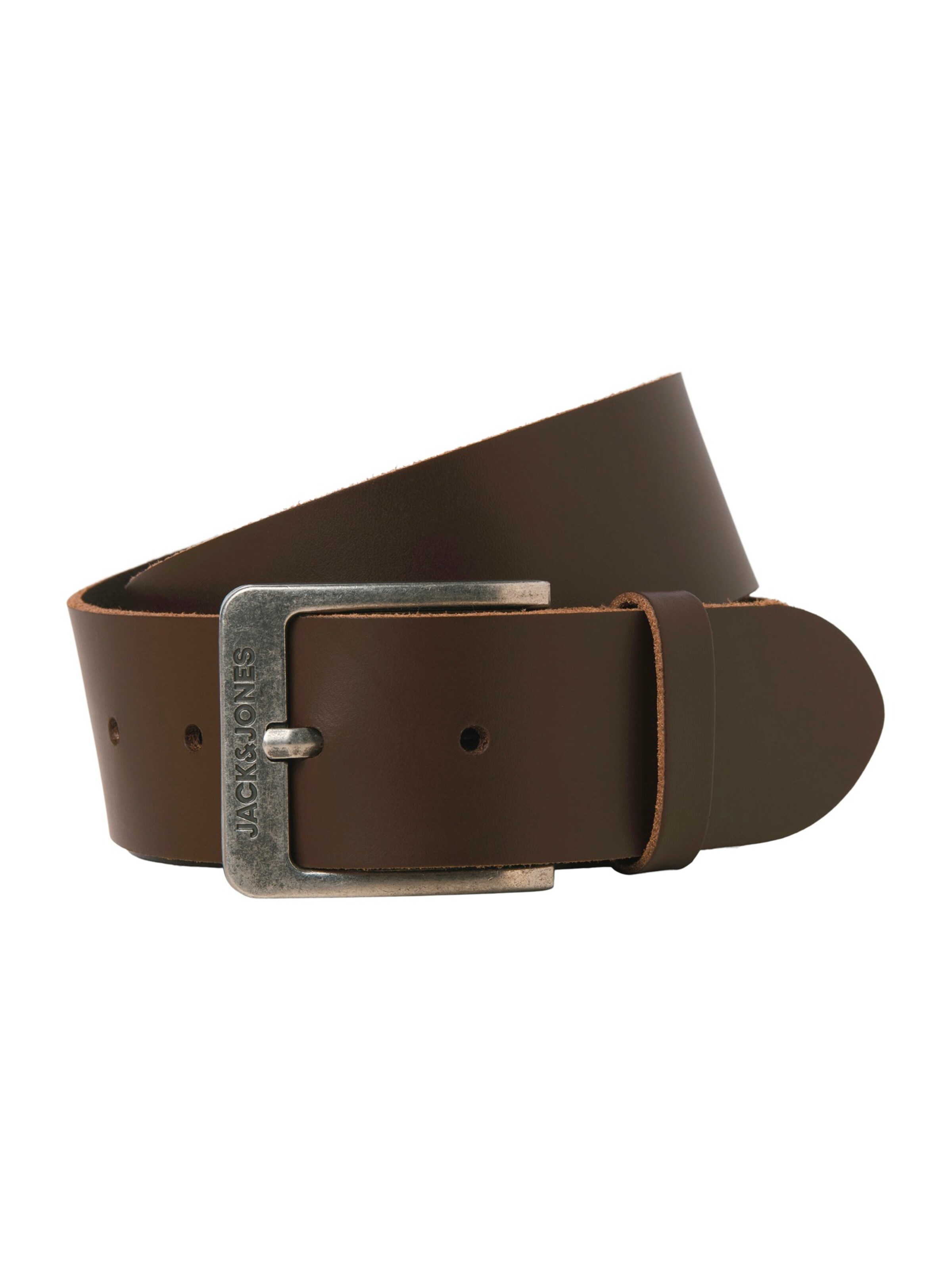 Ceinture 'JACBRAGA' JACK & JONES en marron : devant