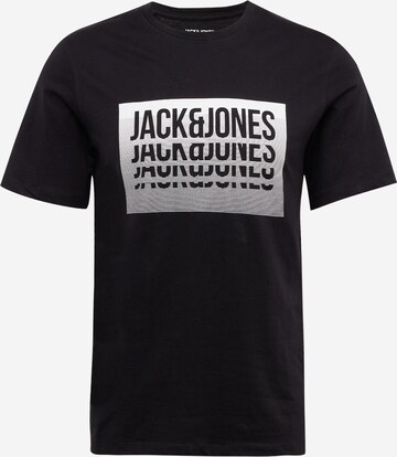 T-Shirt 'FLINT' JACK & JONES en noir : devant