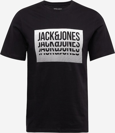 JACK & JONES Majica 'FLINT' u crna / bijela, Pregled proizvoda