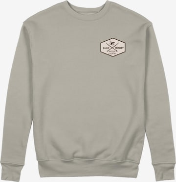 Sweat-shirt Surf Monkey en beige : devant