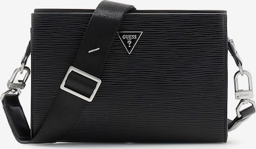 GUESS - Mala de ombro 'Milano' em preto: frente