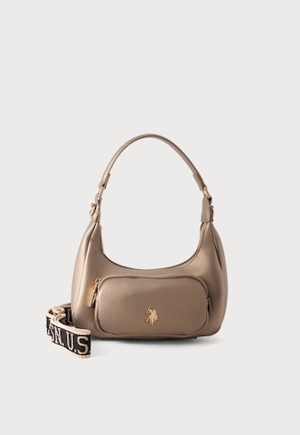 auksinė U.S. POLO ASSN. Rankinė ant peties 'MANSION': priekis