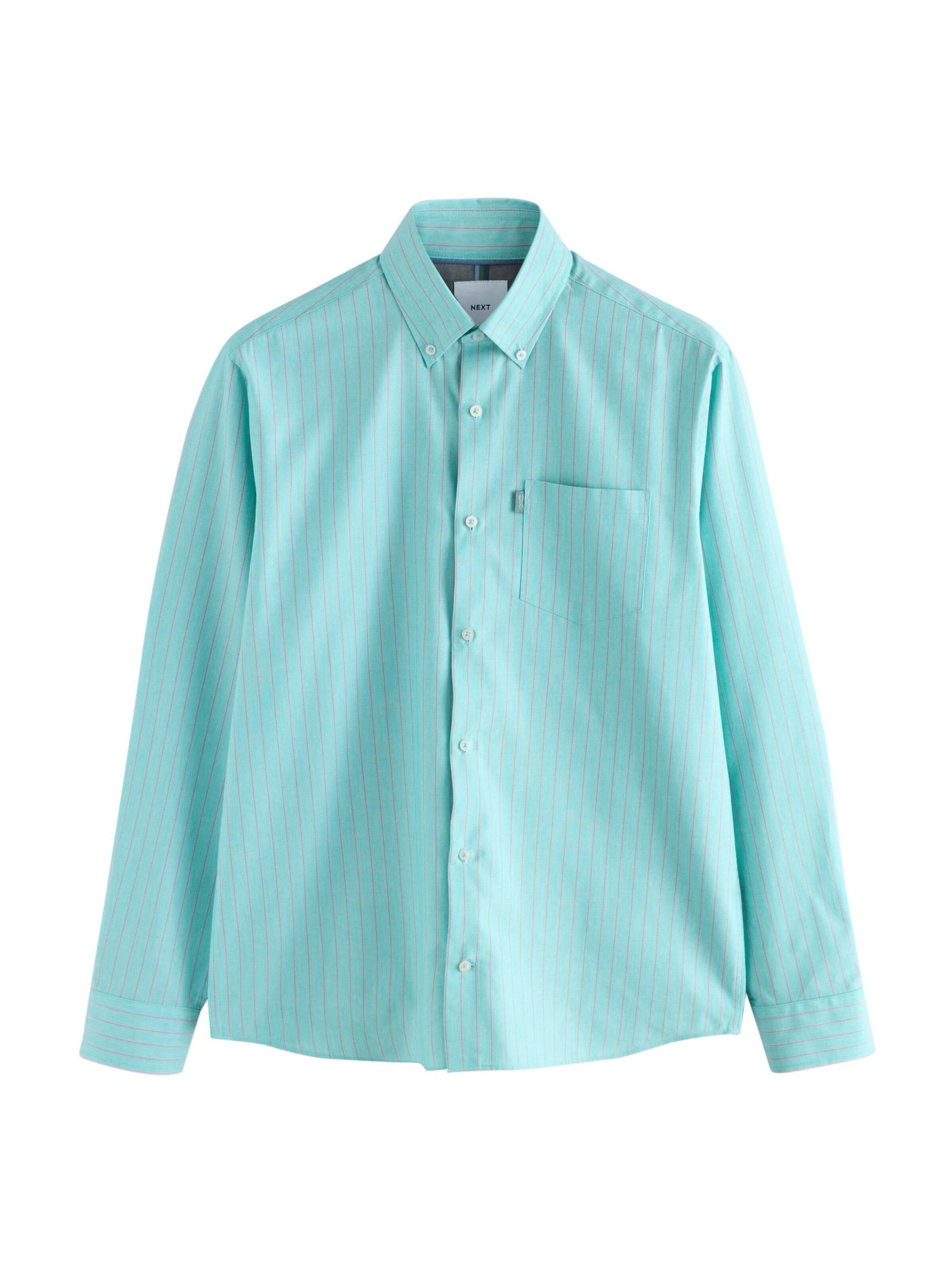 Next Regular Fit Hemd in Grün: Vorderseite