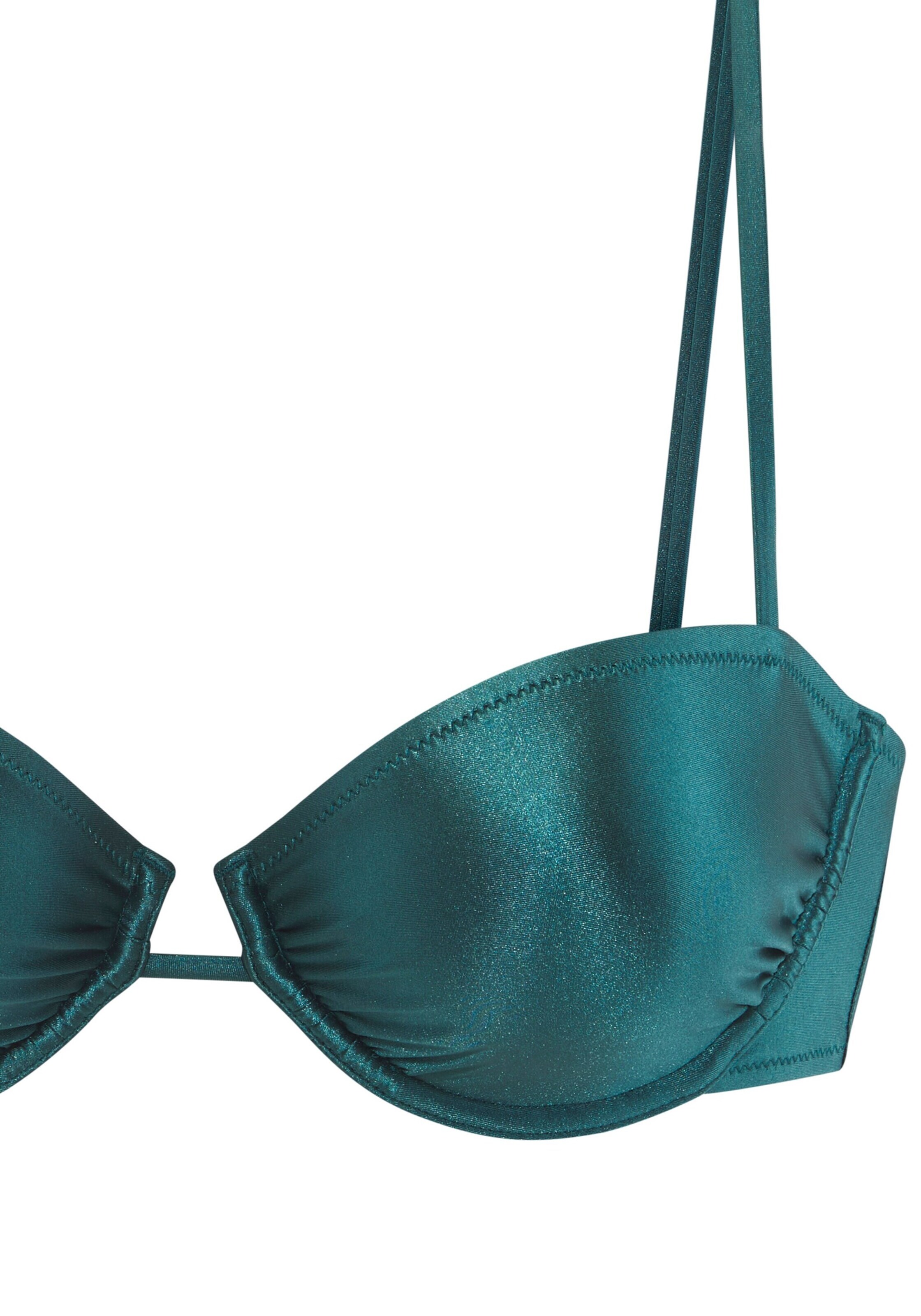 Copenhagen Studios Balkonetka Góra bikini w kolorze zielony