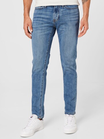 Regular Jeans de la Abercrombie & Fitch pe albastru: față