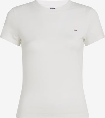 Tommy Jeans Тениска в бяло: отпред