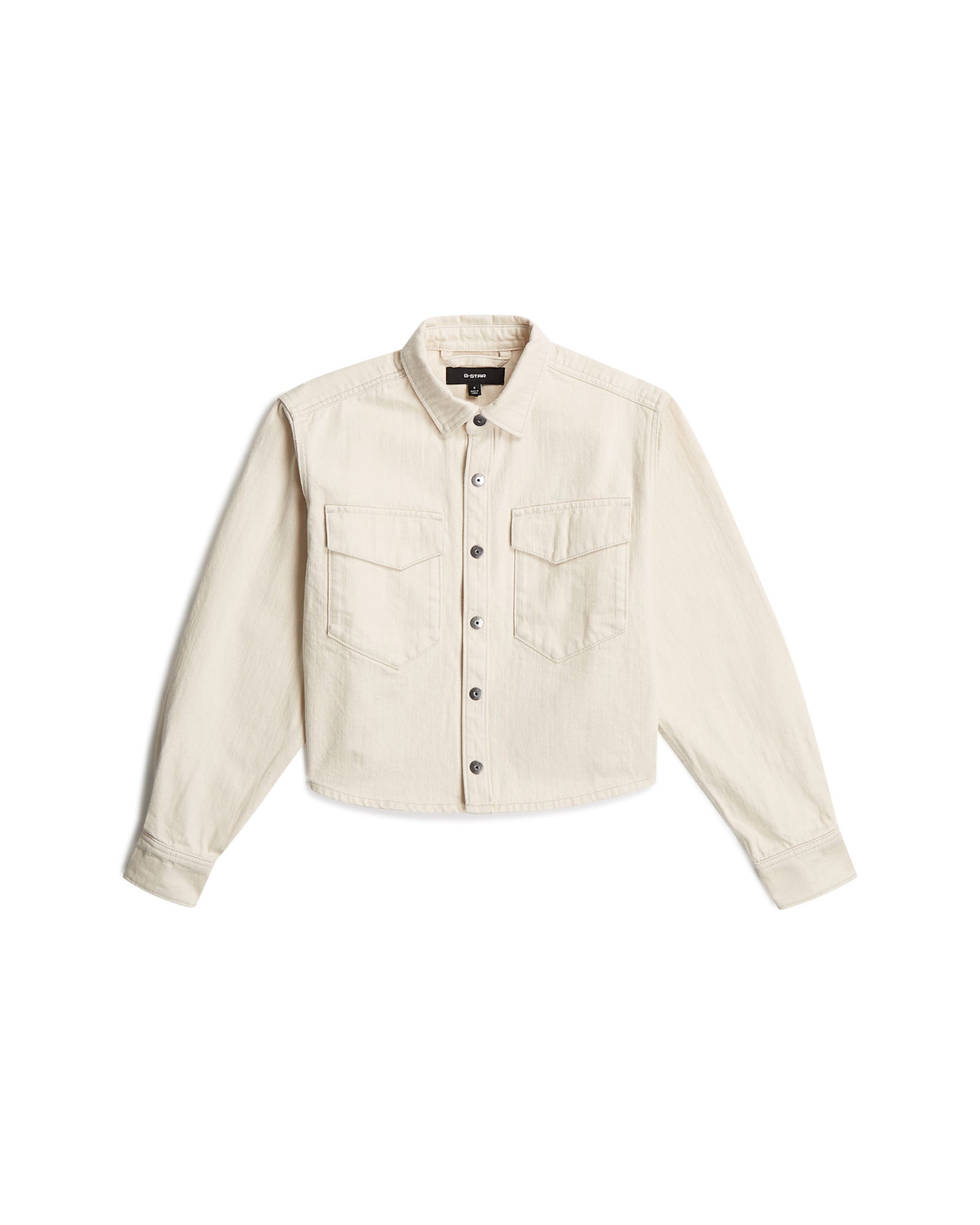 G-STAR Tussenparka 'Boxy Relaxed Overshirt' in de kleur Beige, Productweergave