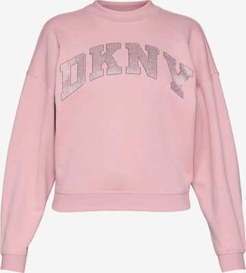 DKNY Performance Športová mikina - Ružová: predná strana