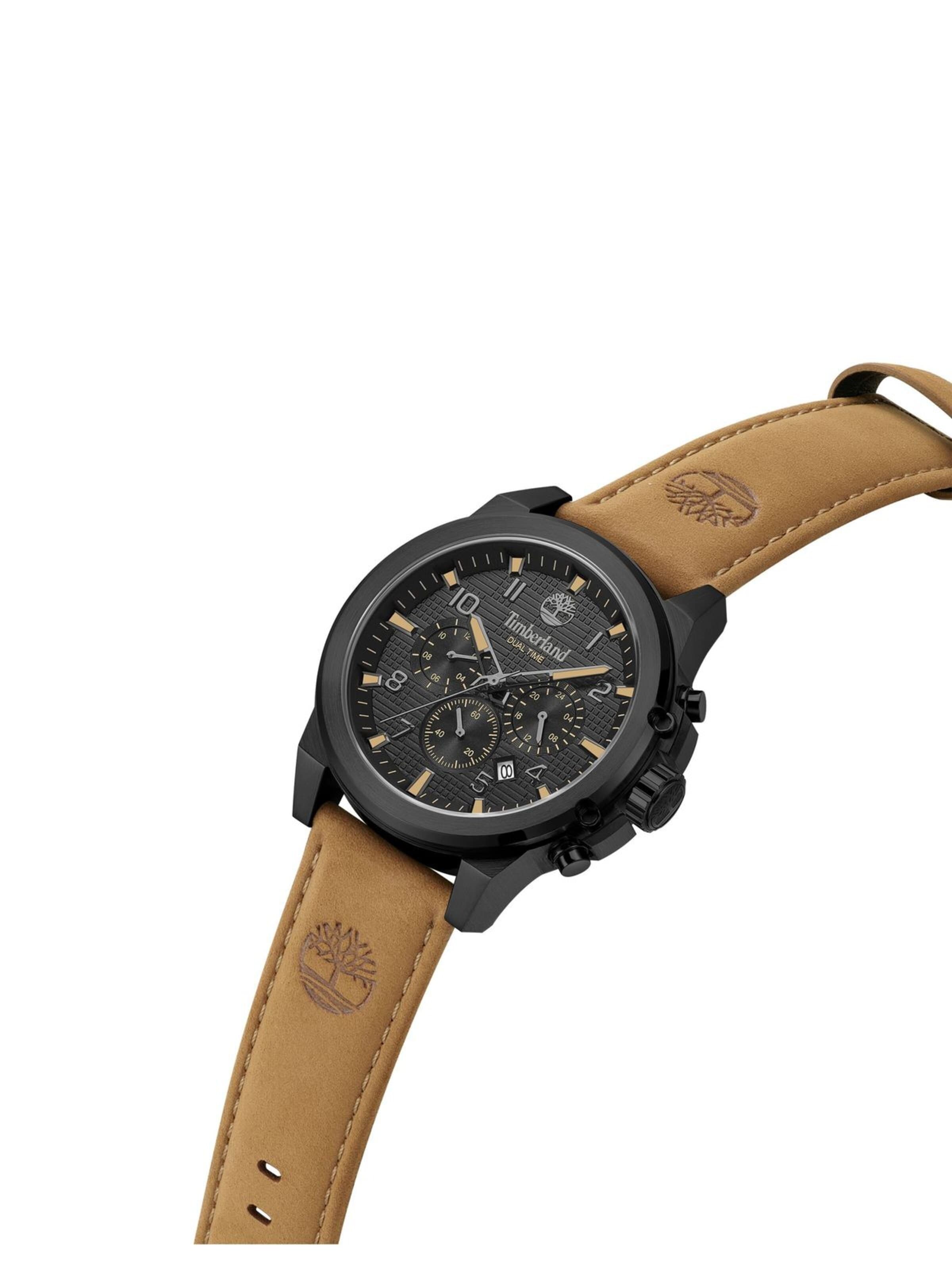 TIMBERLAND Analoguhr 'Duo-time watch Fast Strike'‌‌‌‌‌‌ in Braun