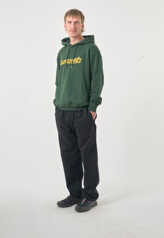 Cleptomanicx Sweatshirt 'Classic Hooded Starring' in Green