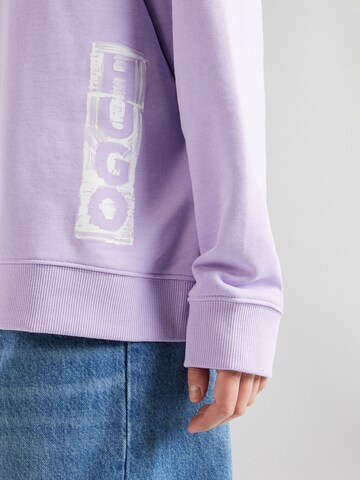 purpurinė HUGO Megztinis be užsegimo 'Deroxane'