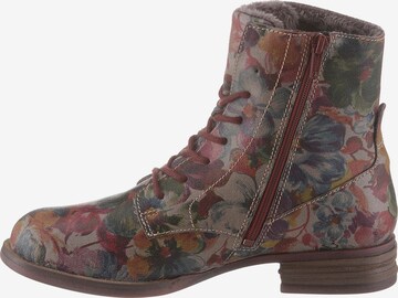 JOSEF SEIBEL Lace-Up Ankle Boots 'Sanja' in Mixed colors