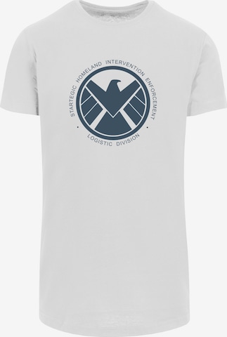 T-Shirt 'Agent Of Shield' F4NT4STIC en blanc