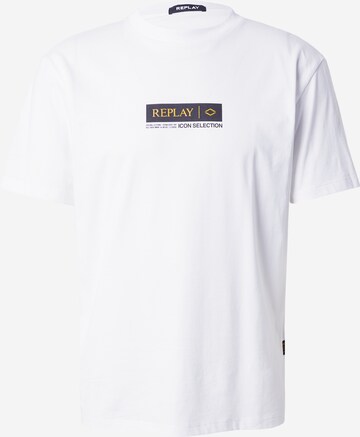 T-Shirt REPLAY en blanc : devant