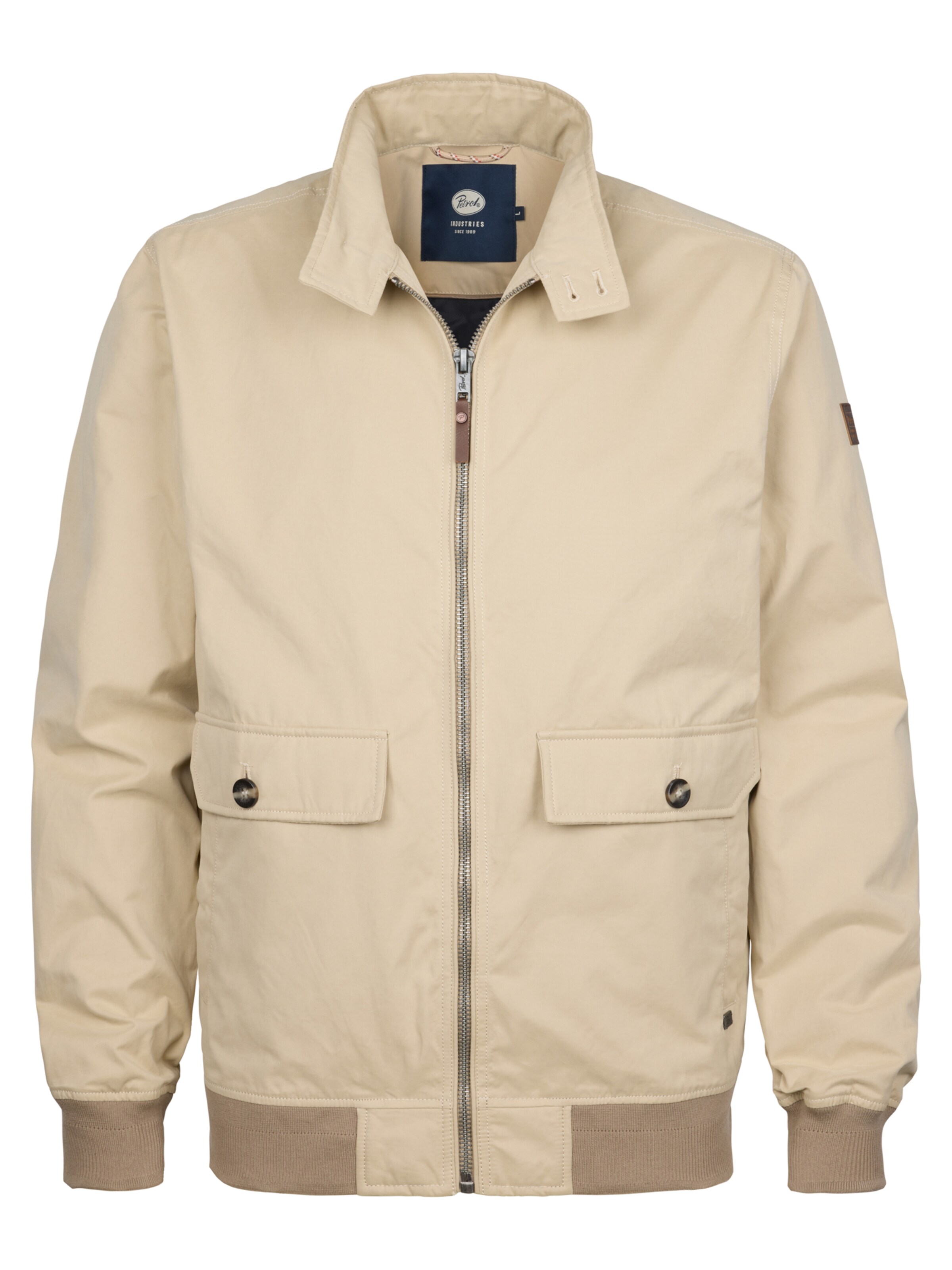 Petrol Industries Tussenjas 'Florida' in Beige: voorkant