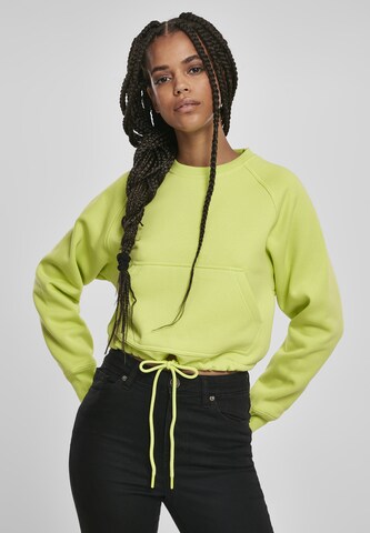 Sweat-shirt Urban Classics en jaune : devant