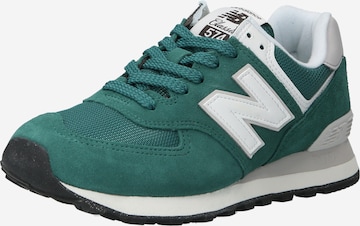 new balance - Zapatillas deportivas bajas '574' en verde: frente