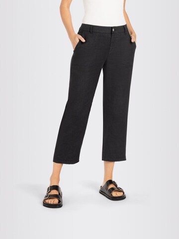 MAC Loose fit Pants 'Nora' in Black: front