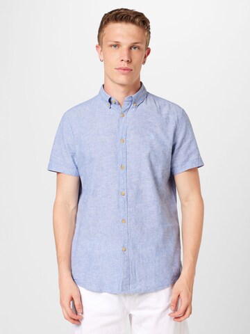 Springfield Regular Fit Hemd in Blau: Vorderseite