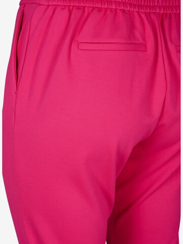 Coupe slim Pantalon 'JMADDIE' Zizzi en rose