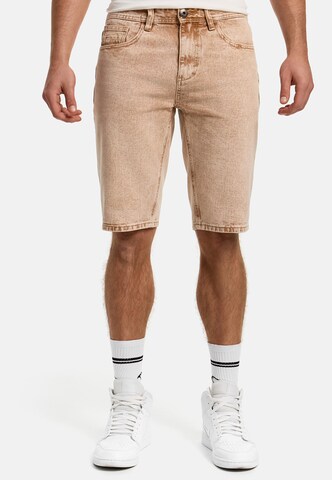 INDICODE JEANS Pants 'INTempol' in Brown: front