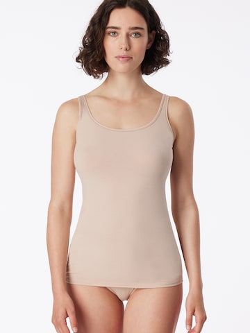 SCHIESSER Trägertop ' 95/5 Organic Cotton ' in Beige: predná strana