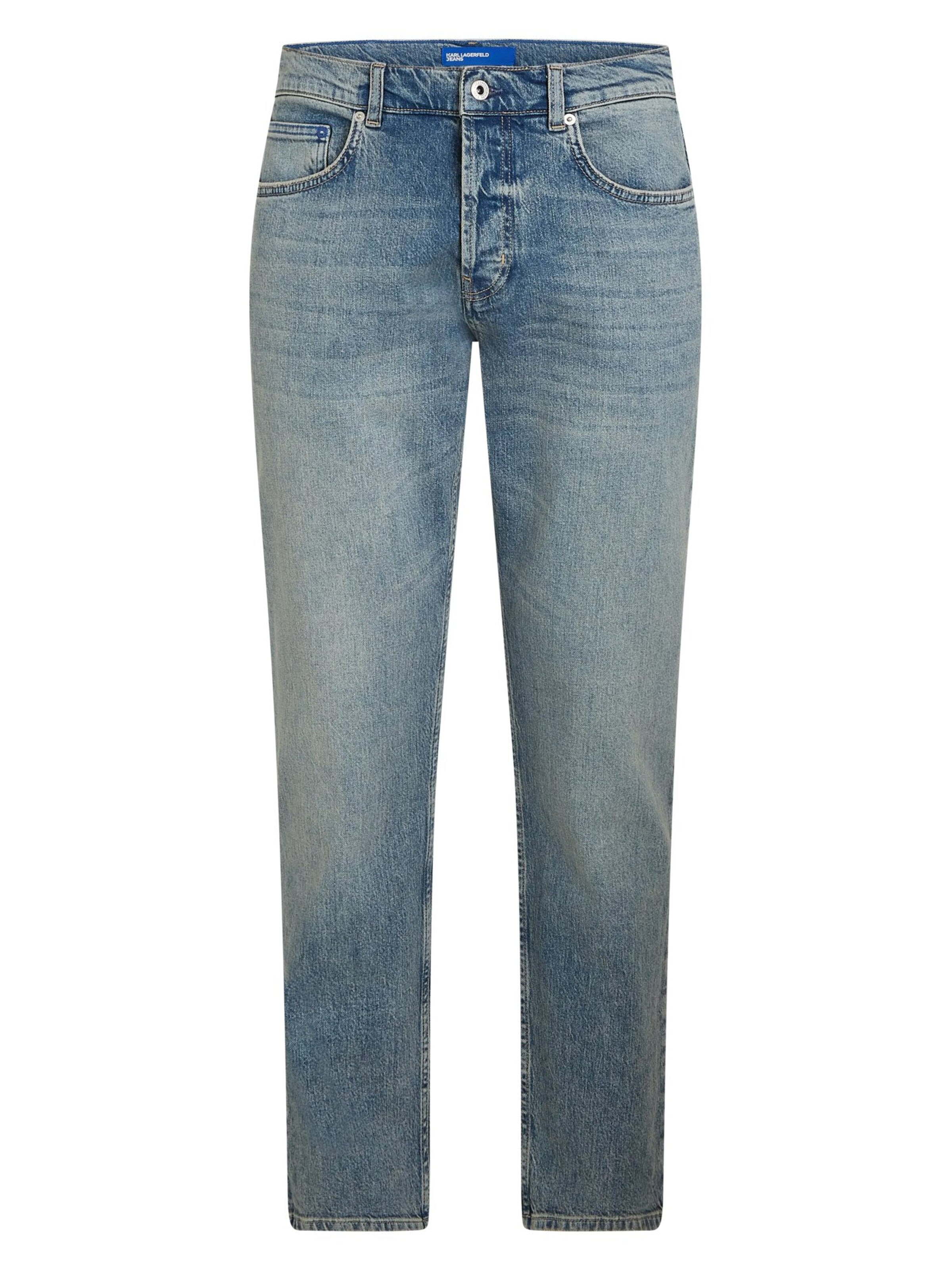 mėlyna KARL LAGERFELD JEANS Prigludęs Džinsai: priekis