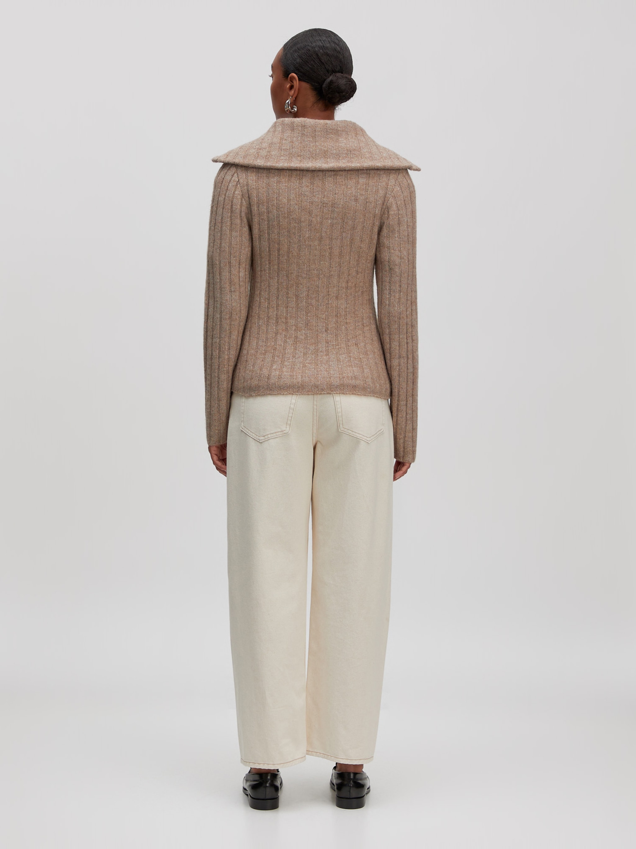 EDITED Producten Gebreid vest 'Lillie Wool' Beige