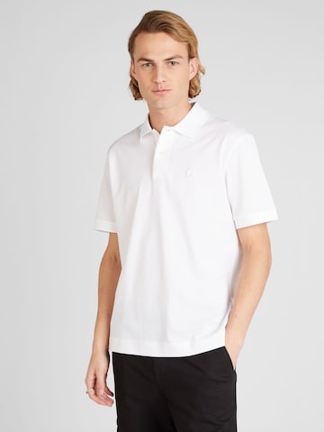 BOSS Black Тениска 'Parlay 210' в бяло: отпред