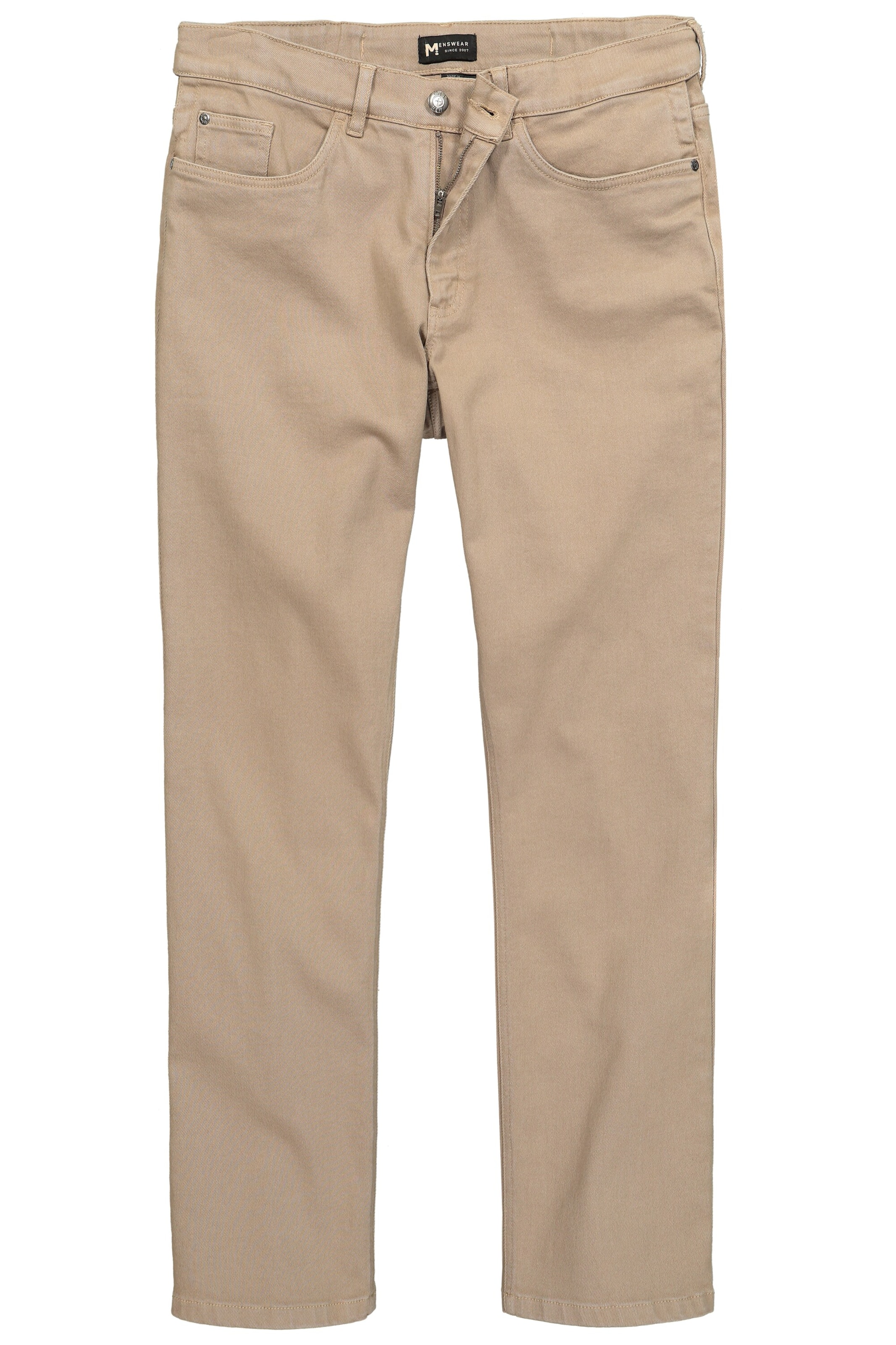 Men Plus Regular Jeans in Beige: voorkant