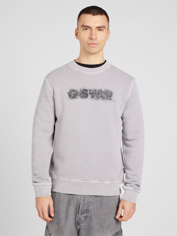 G-Star RAW Sweatshirt in Grijs: voorkant