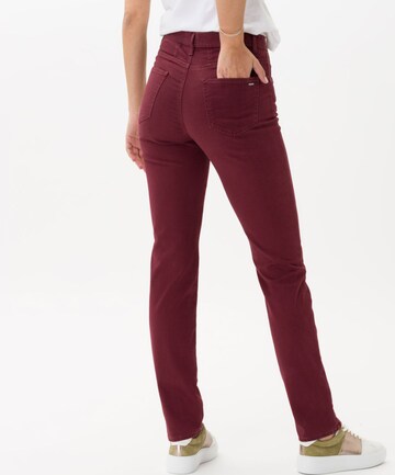 Coupe slim Pantalon 'Mary' BRAX en violet : derrière