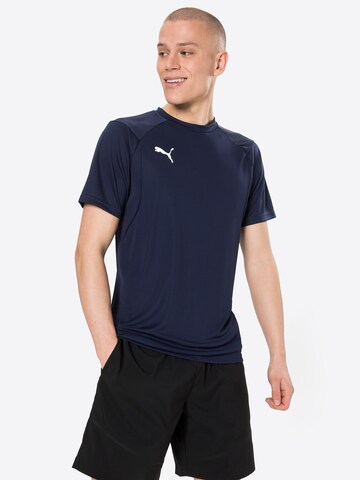 T-Shirt fonctionnel 'Liga Training' PUMA en bleu : devant