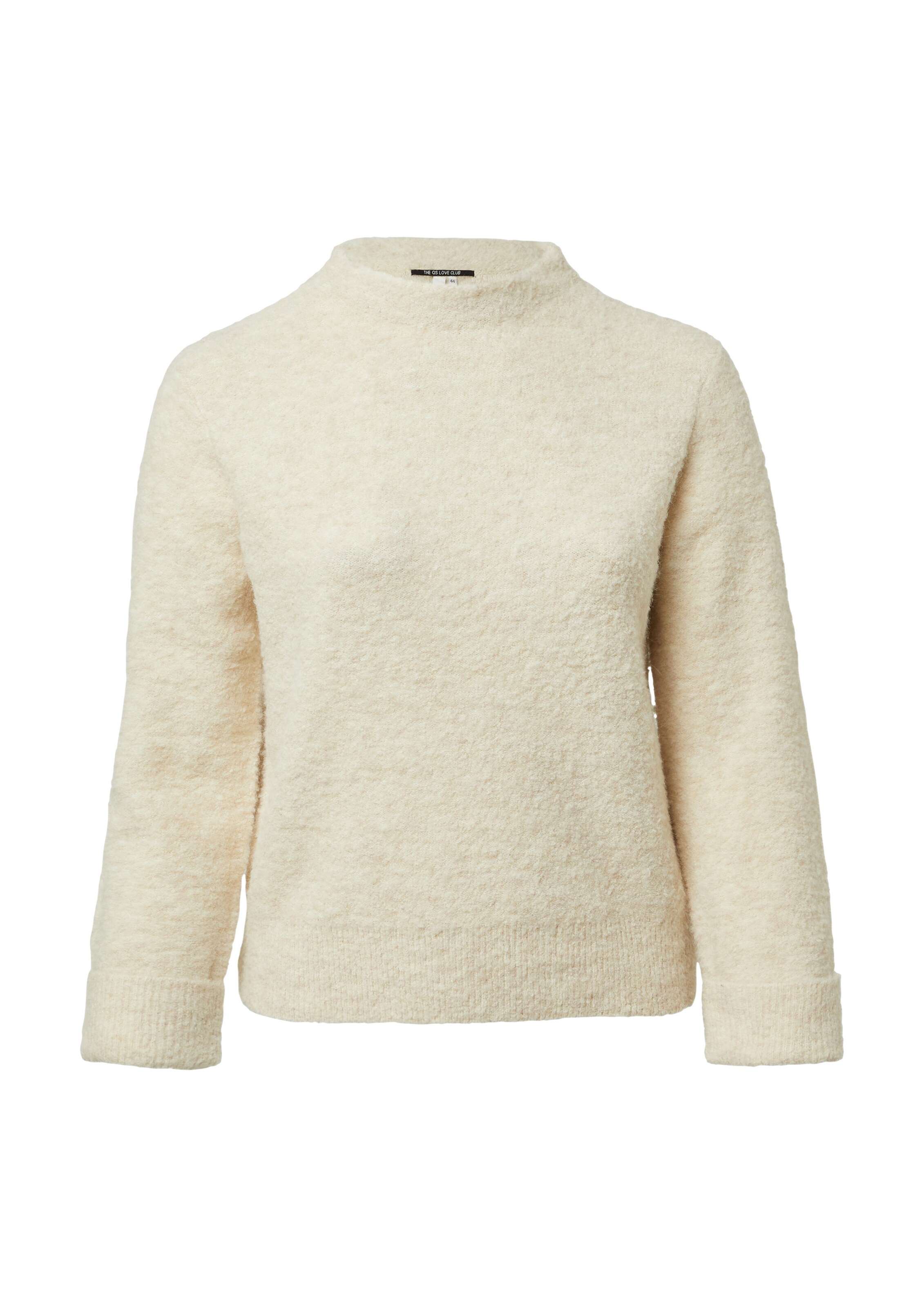 Pull-over QS en beige : devant