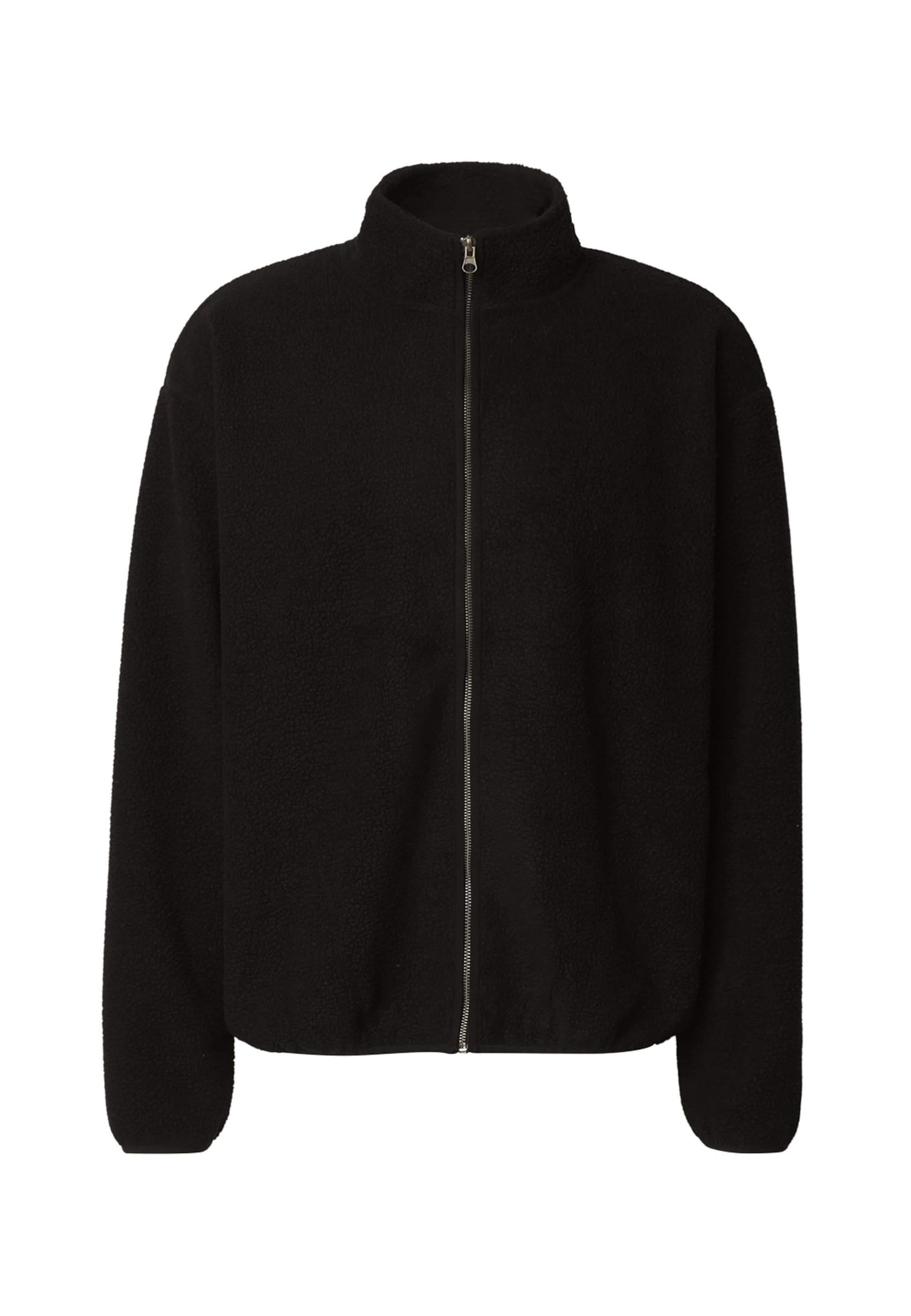 DEF Fleece jas in de kleur Zwart, Productweergave