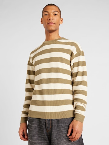 JACK & JONES Sweater 'SPRING' in Green: front