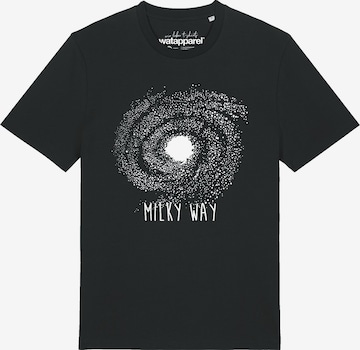 Watapparel Shirt 'Milky Way' in Black: front