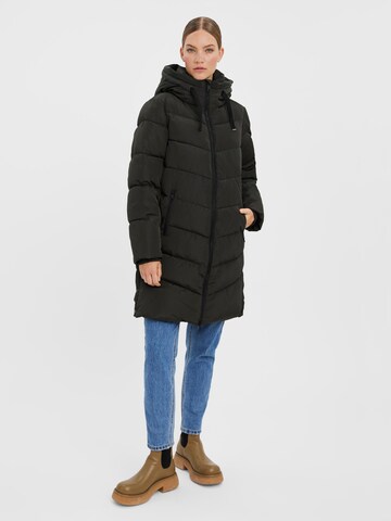 VERO MODA Pitkä talvitakki 'NORA' värissä vihreä: etupuoli