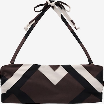 Next - Top de biquíni em castanho: frente